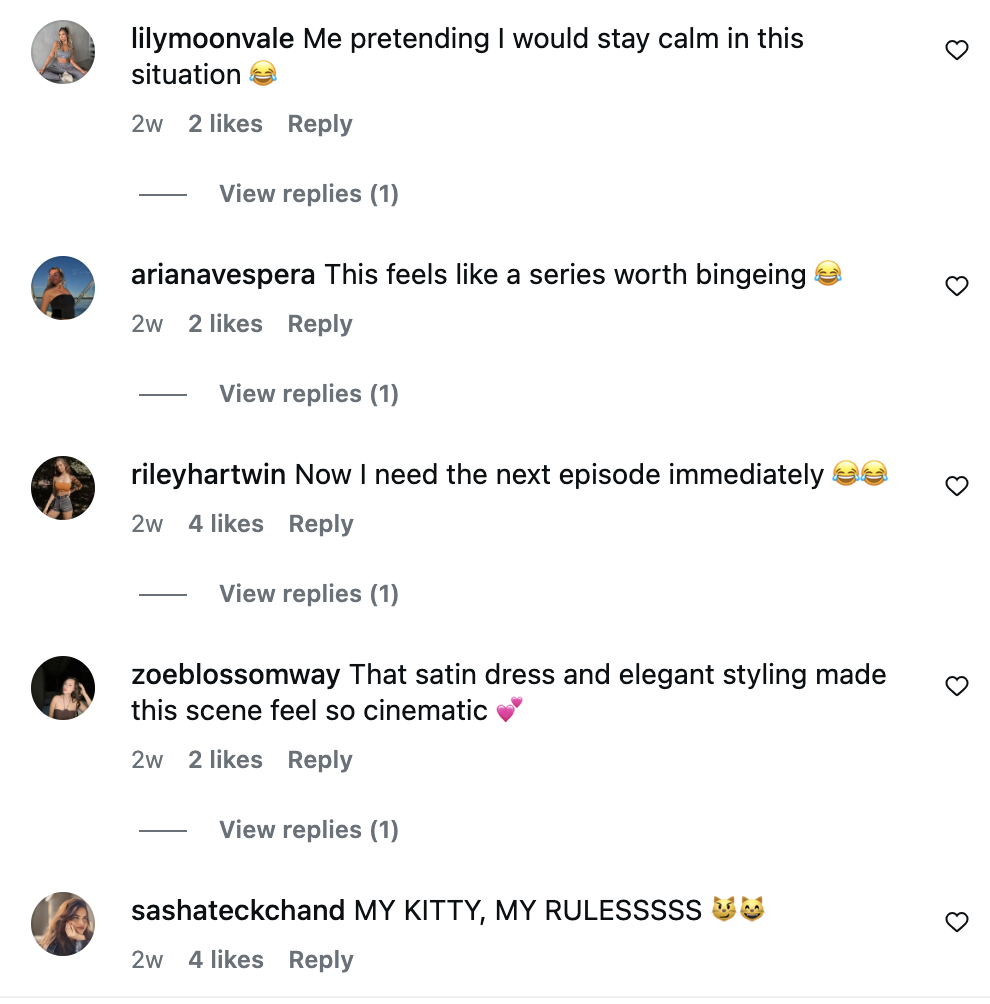 A viewer reaction to Kitty Party.